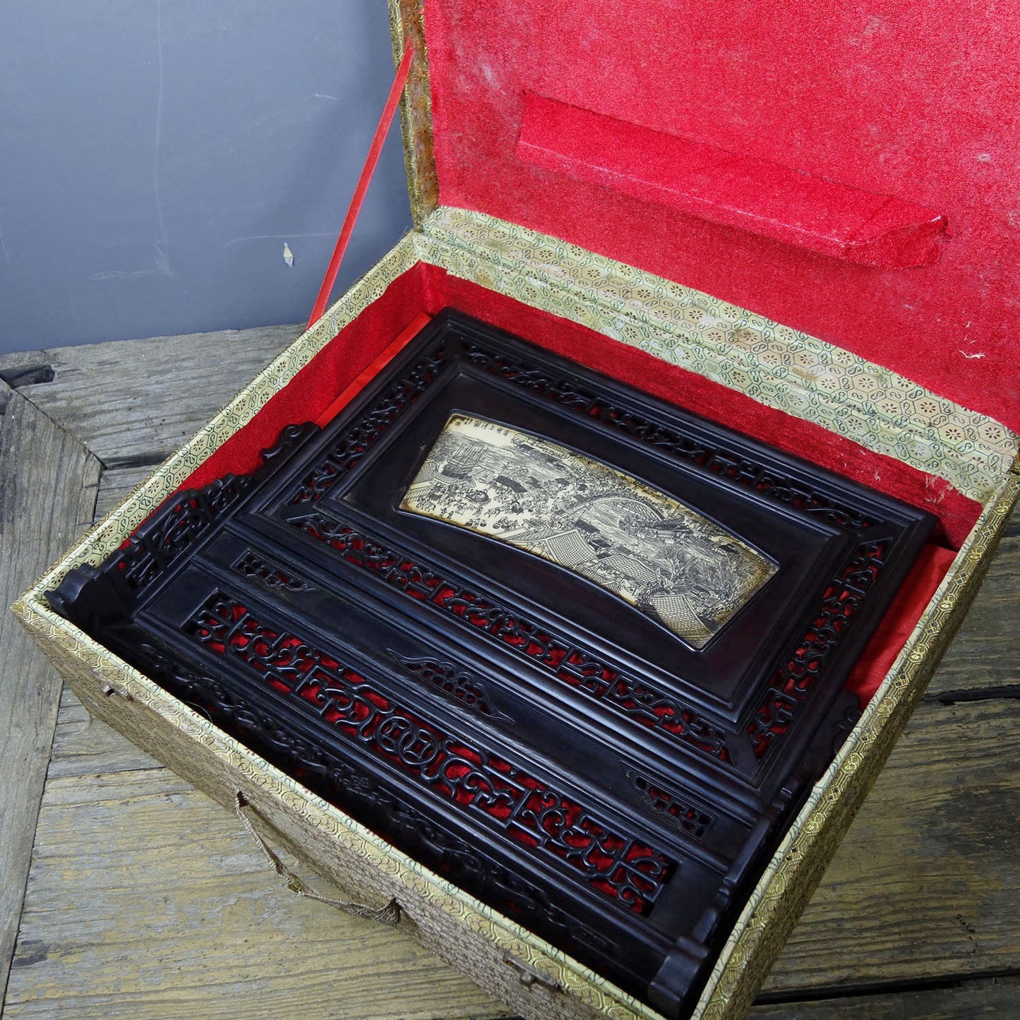 Chinese antique screen ornaments