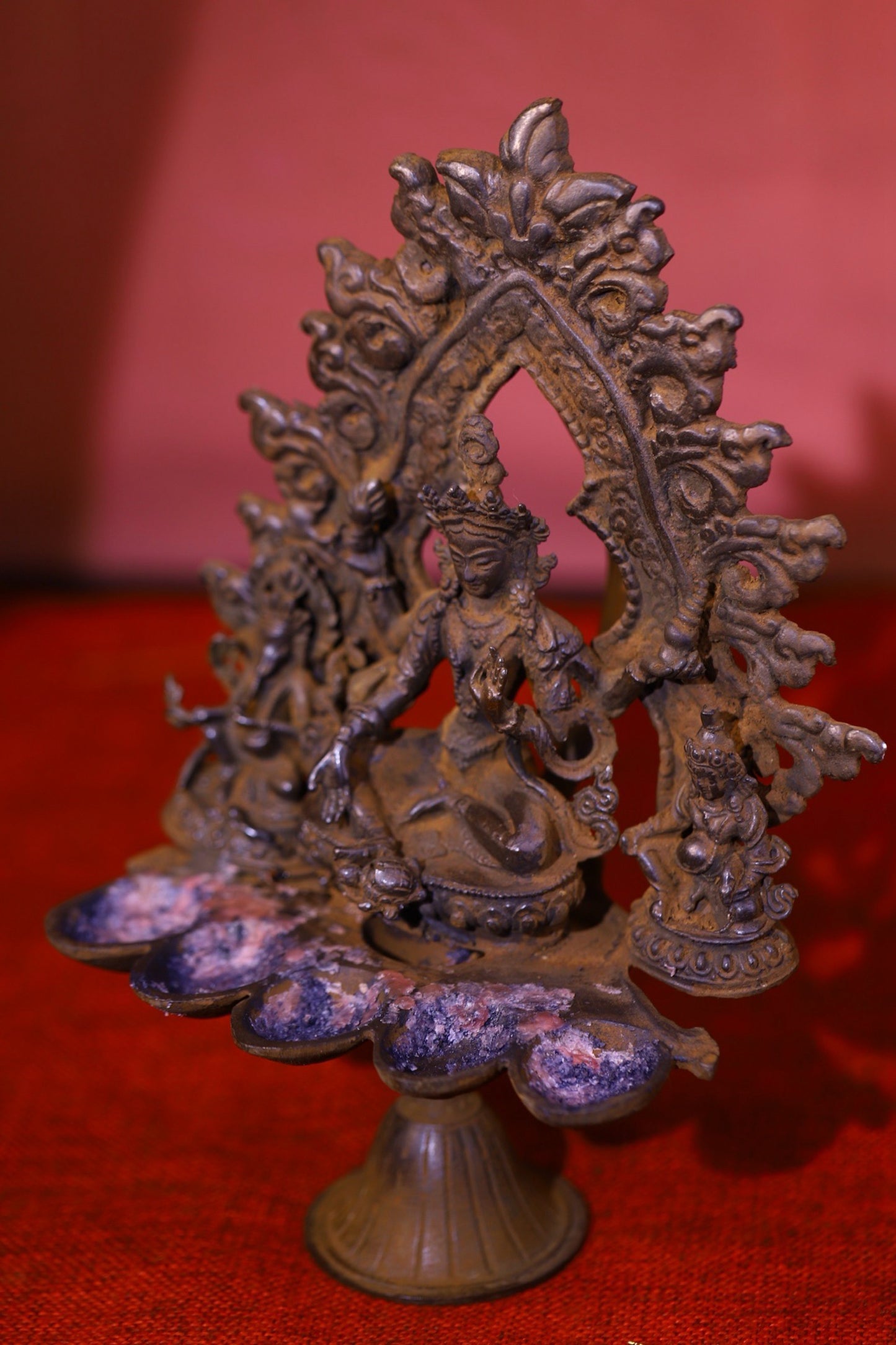 Chinese antique pure copper statue of Tara Buddha