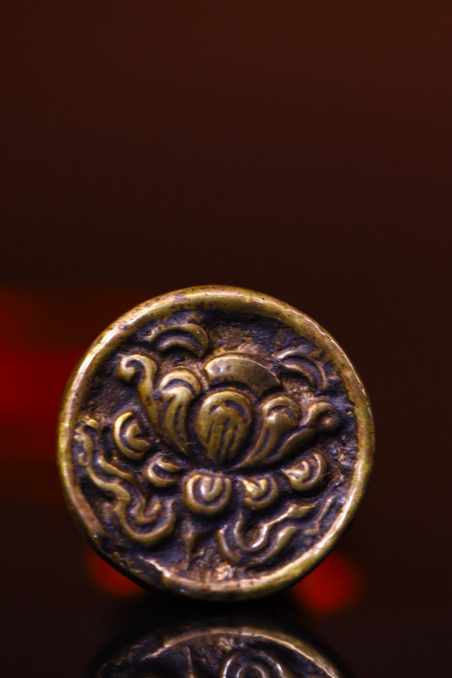 Chinese antique pure copper printing method