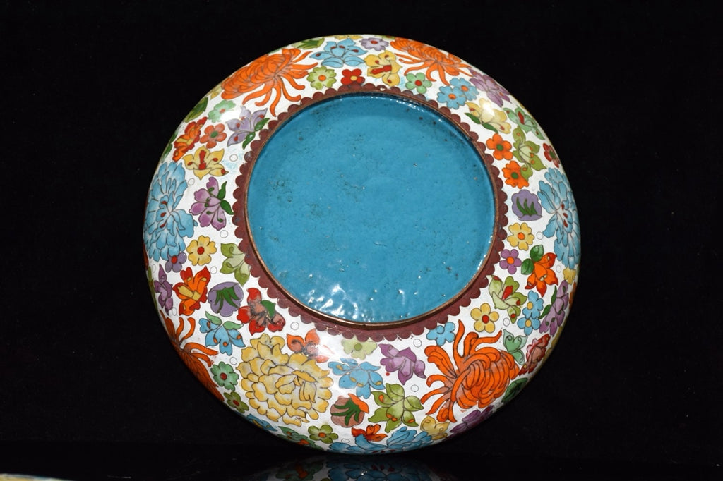 Purple copper tire cloisonn é large washbasin ornament