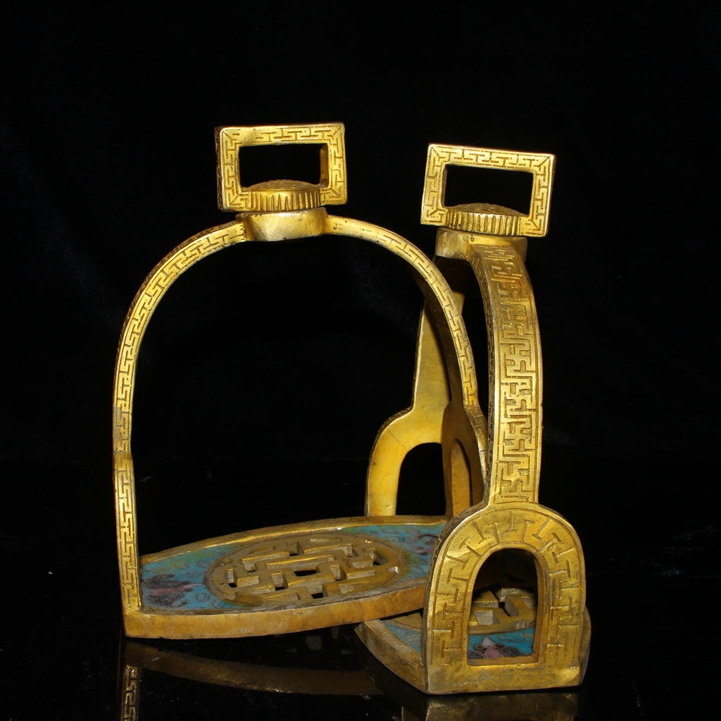 Pure copper cloisonn é riding accessories