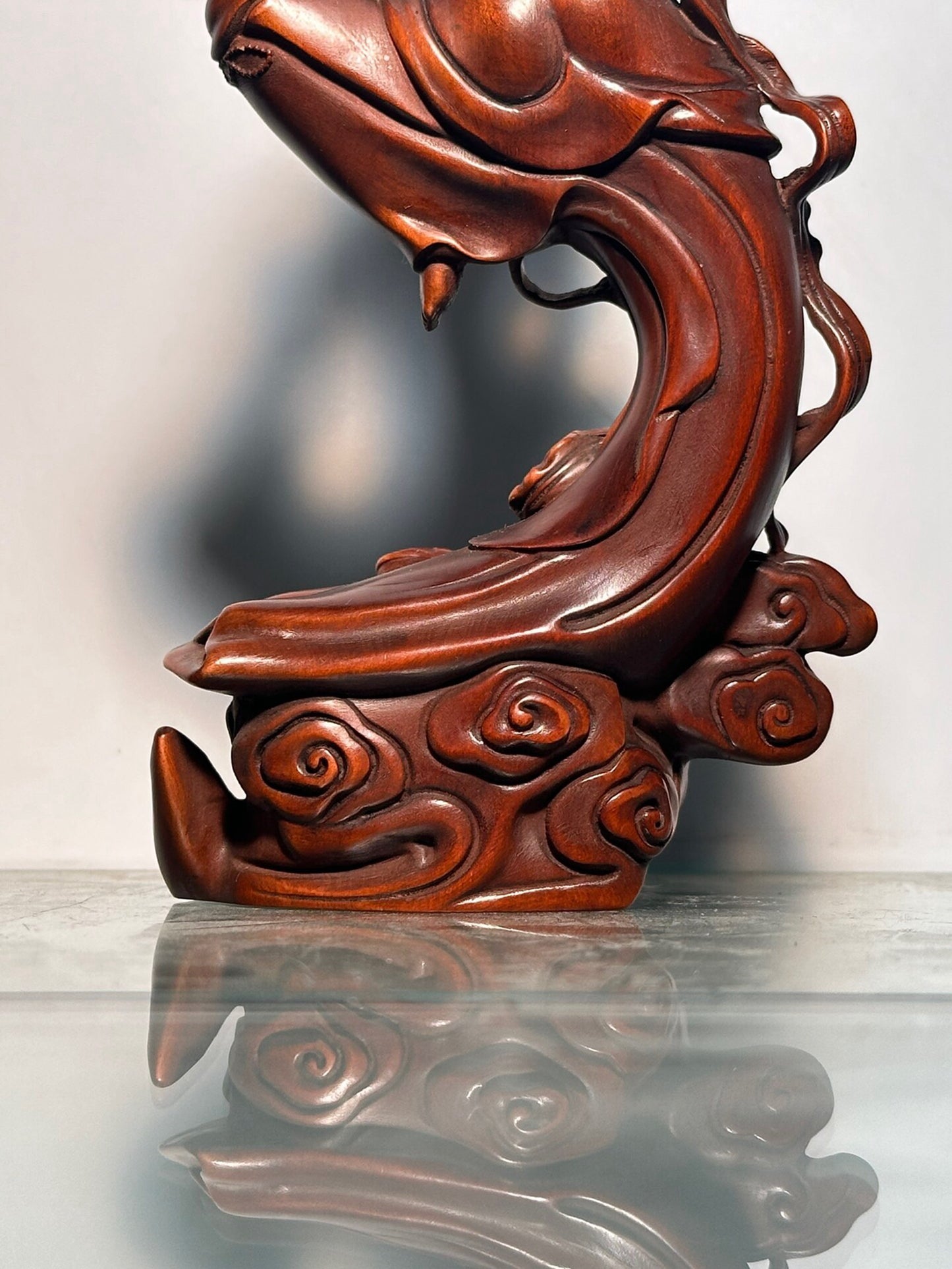 Chinese antique boxwood carving pairs Dunhuang Flying Apsaras