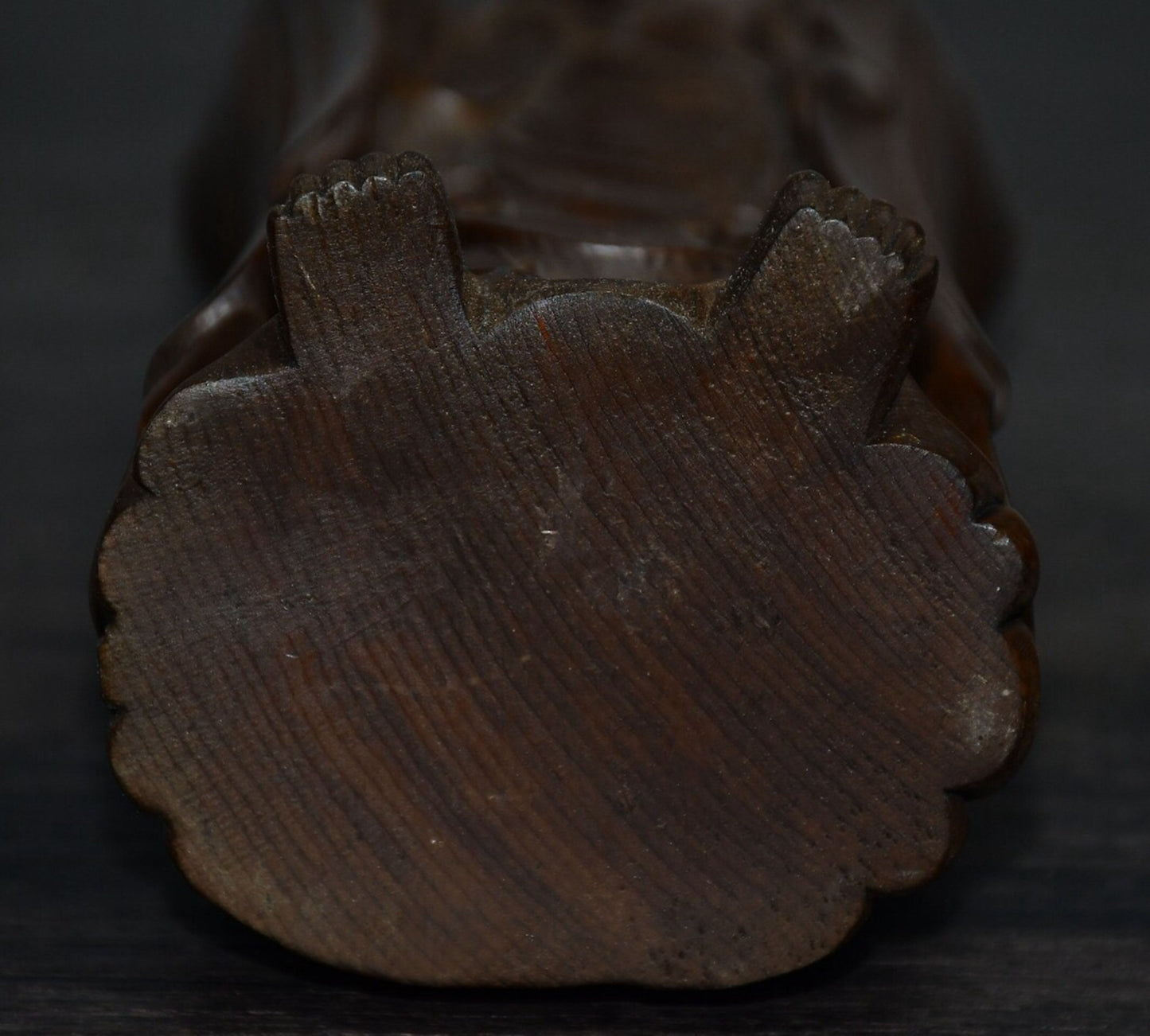 Chinese antique boxwood ground storage Bodhisattva ornaments