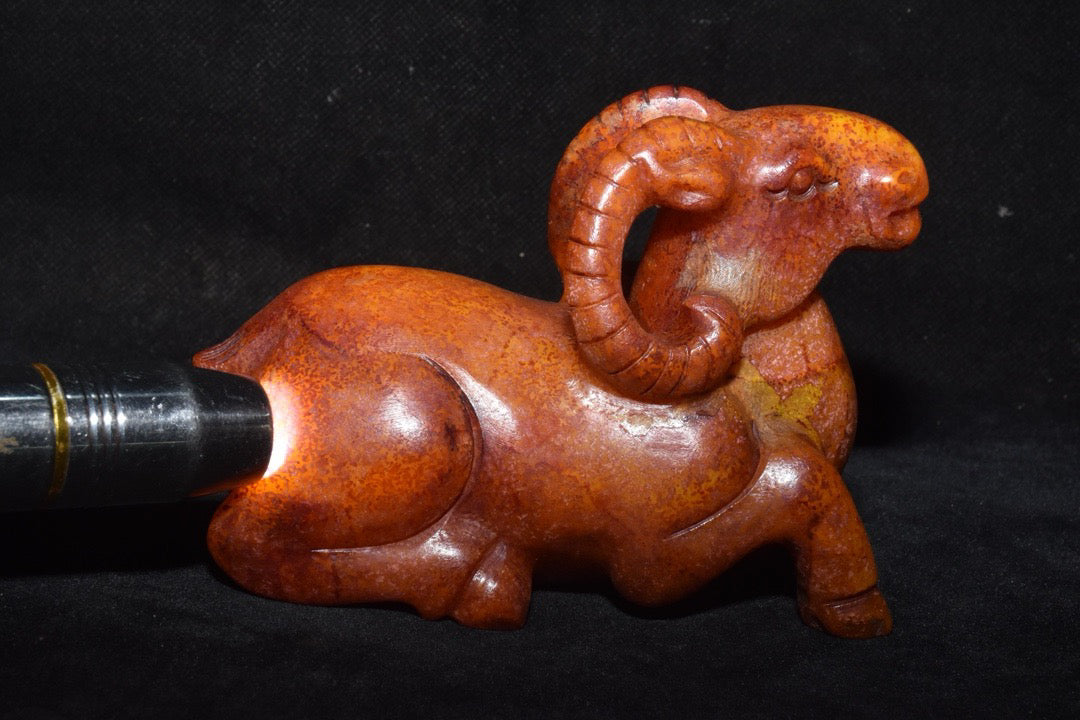 Chinese Antique Old Jade Sheep