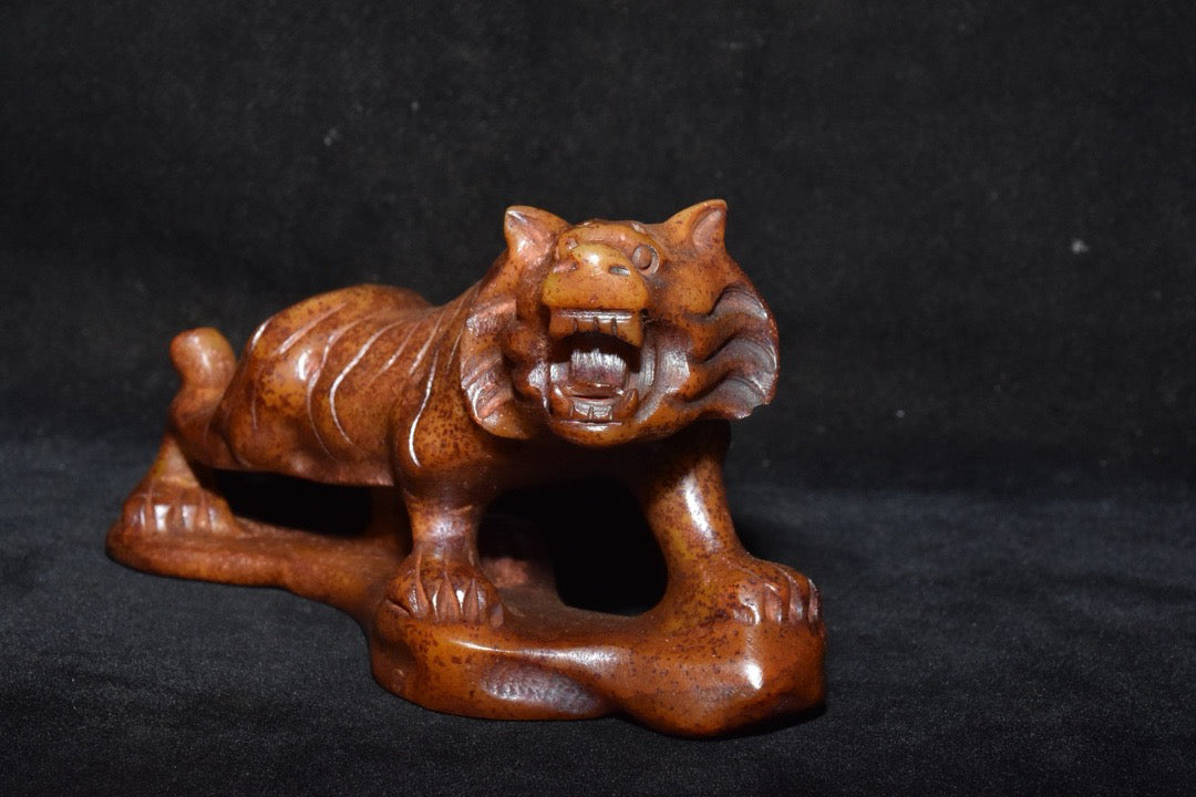 Chinese Antique Old Jade Tiger