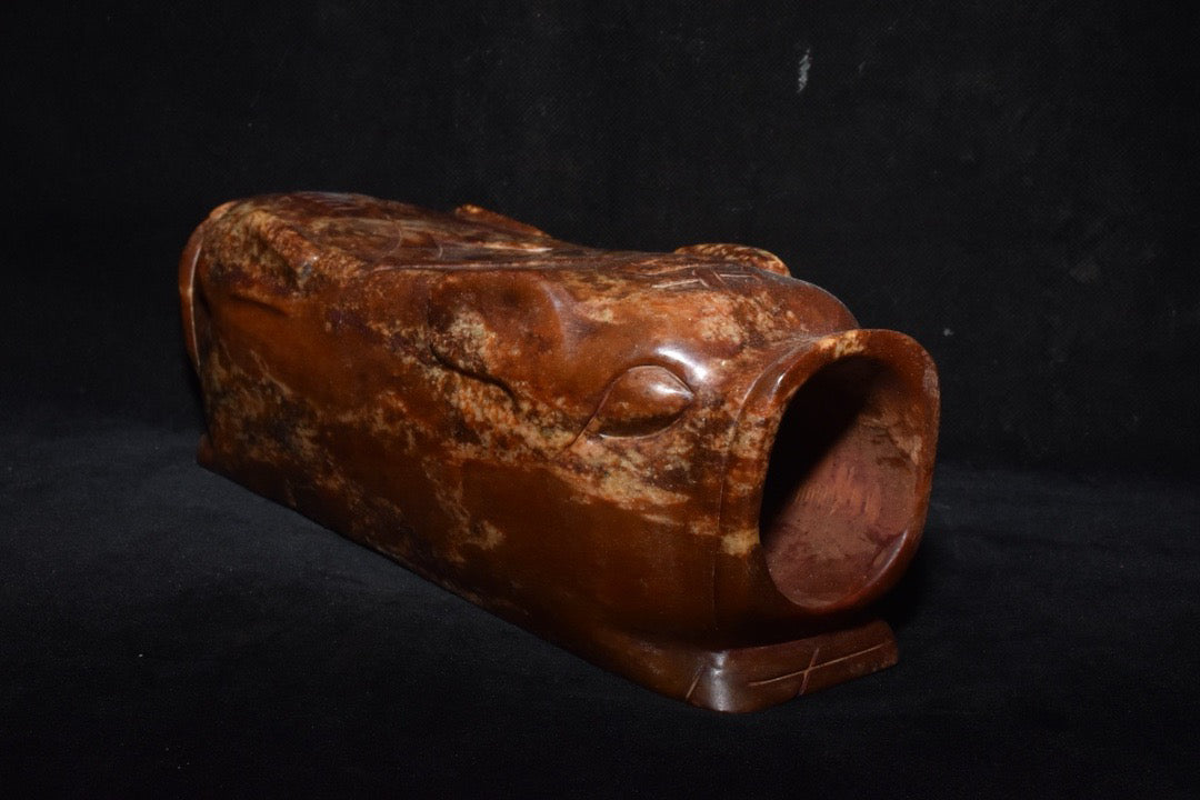 Chinese antique jade pillow