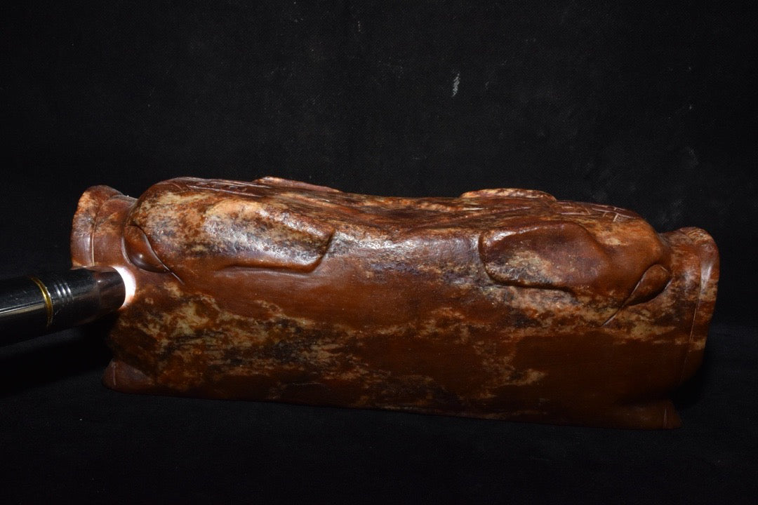 Chinese antique jade pillow