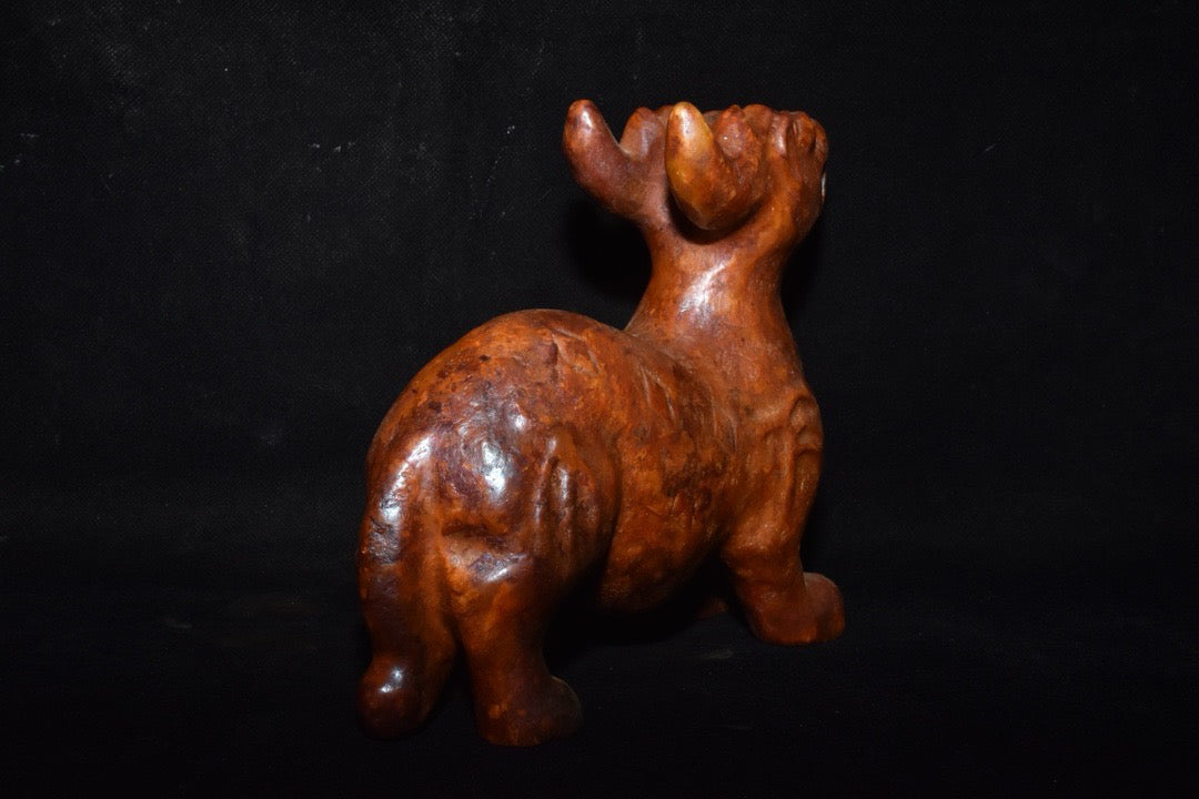 Chinese Antique Old Jade Qilin