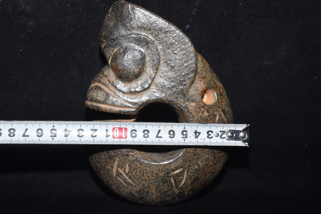 Chinese Antique Old Jade Pig Dragon