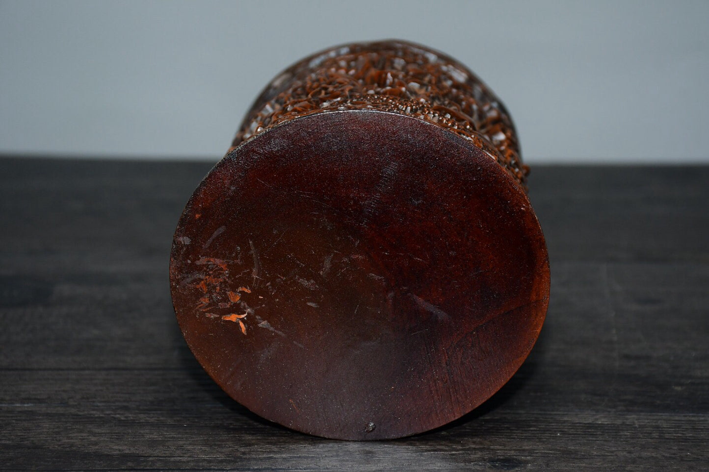 Chinese antique boxwood 18 Arhat penholder decorations