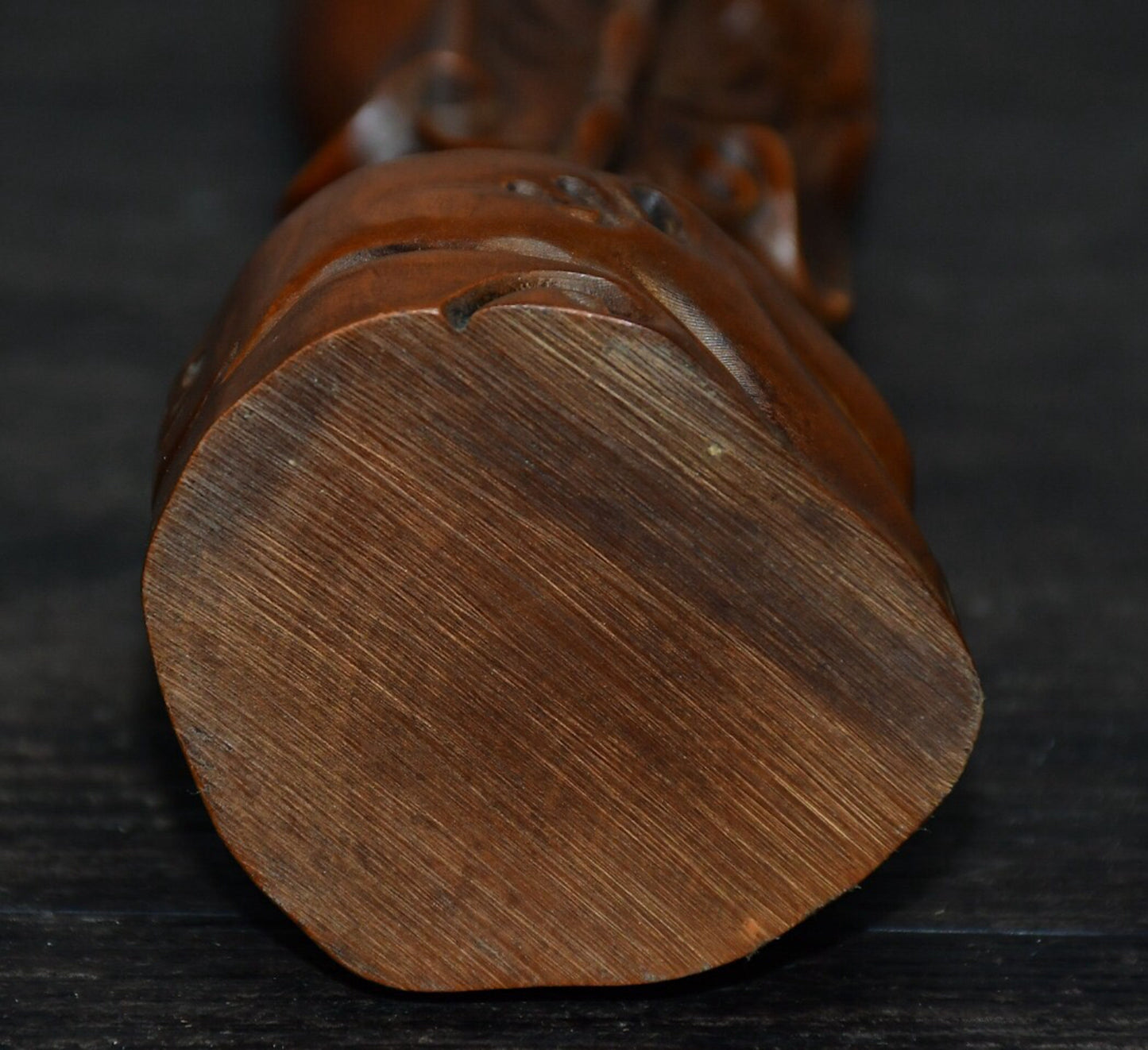 Chinese antique small leaf boxwood figure ornaments