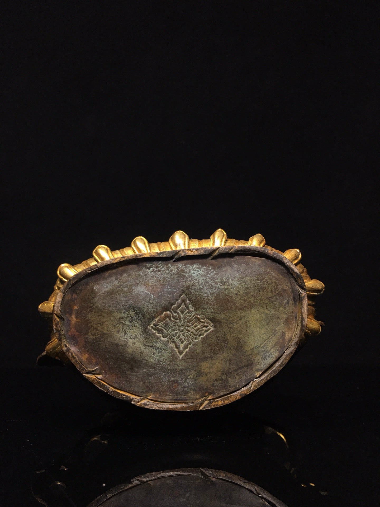 Chinese antique bronze gilded white Tara Buddha statue