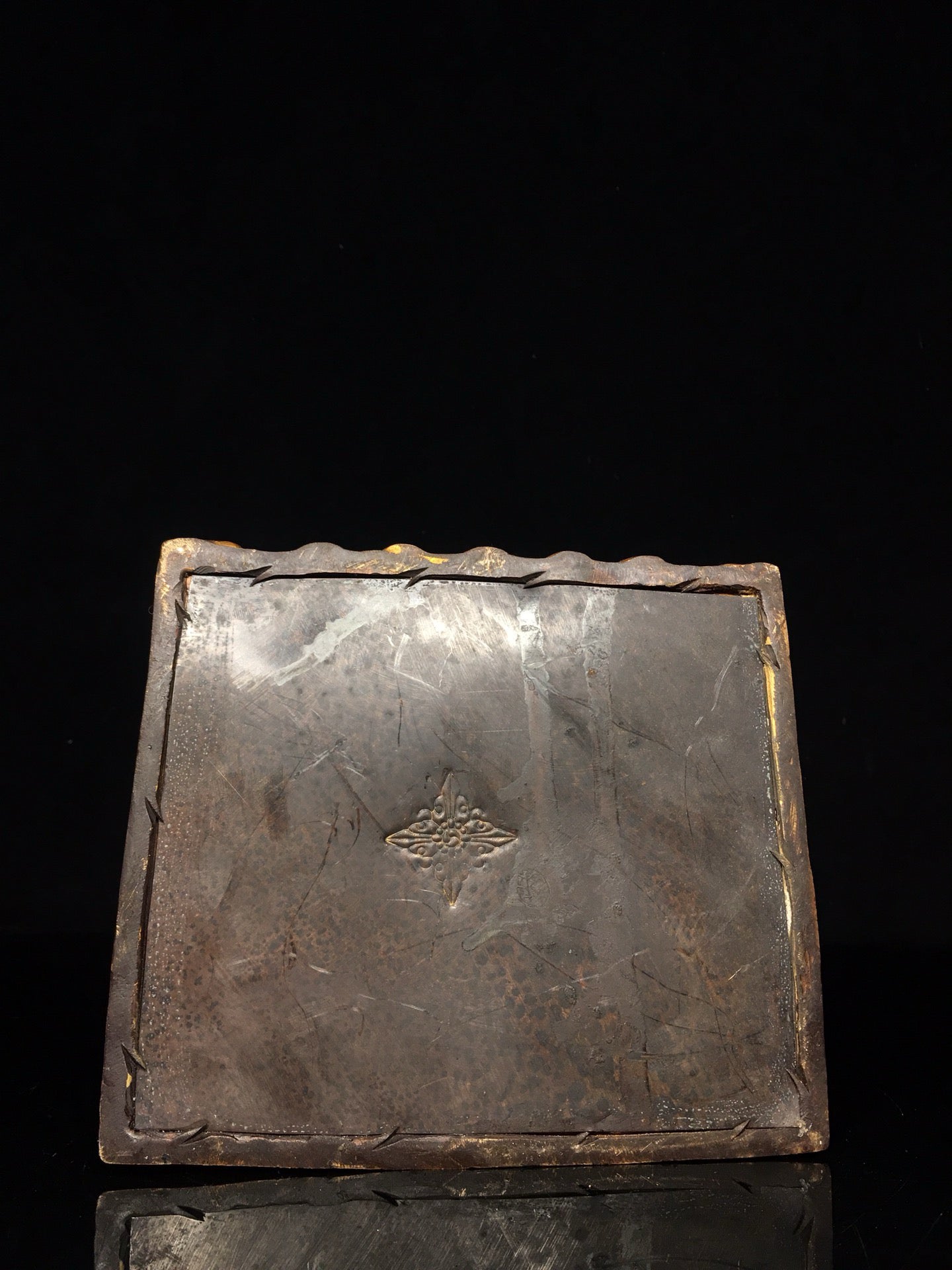 Chinese antique bronze gilded statue of the God of Wealth Buddha