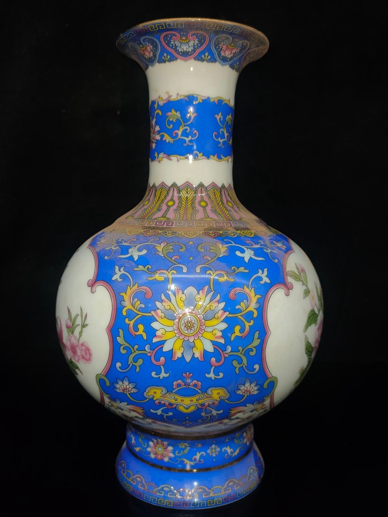 A pair of porcelain vases
