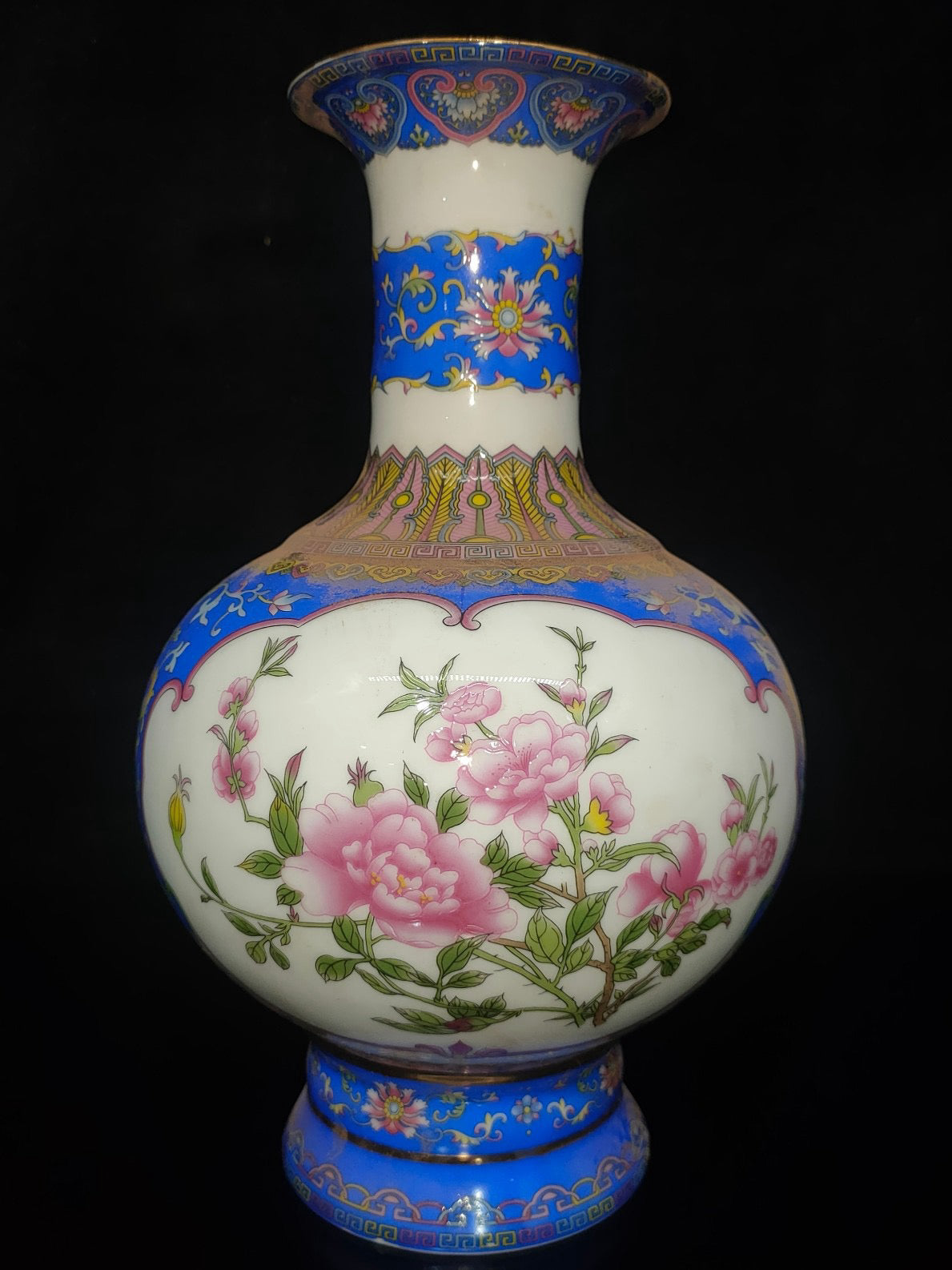 A pair of porcelain vases