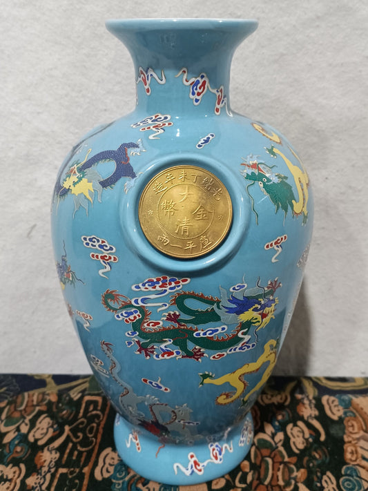 A pair of porcelain vases