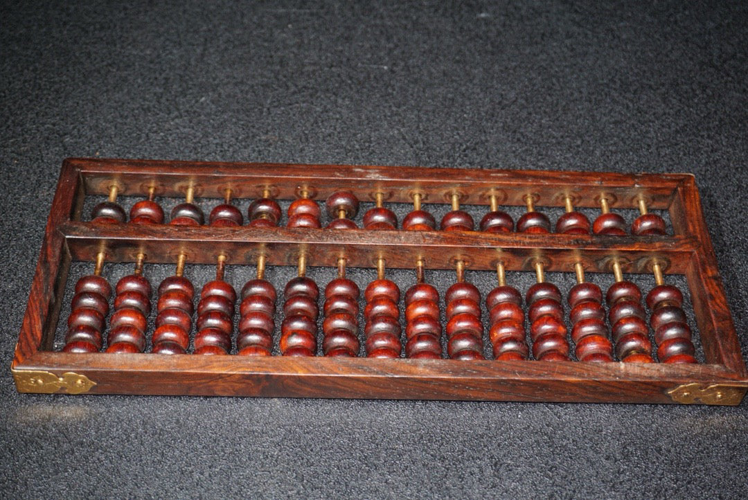Chinese antique mahogany abacus