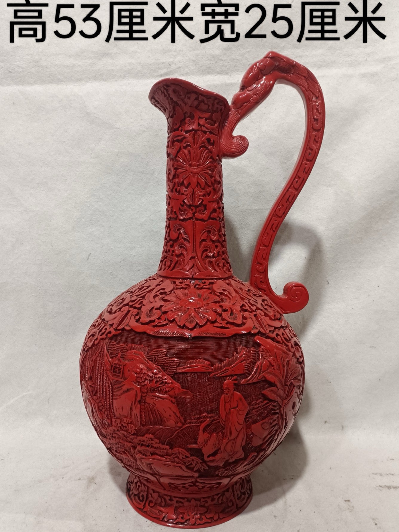 A pair of lacquerware vases