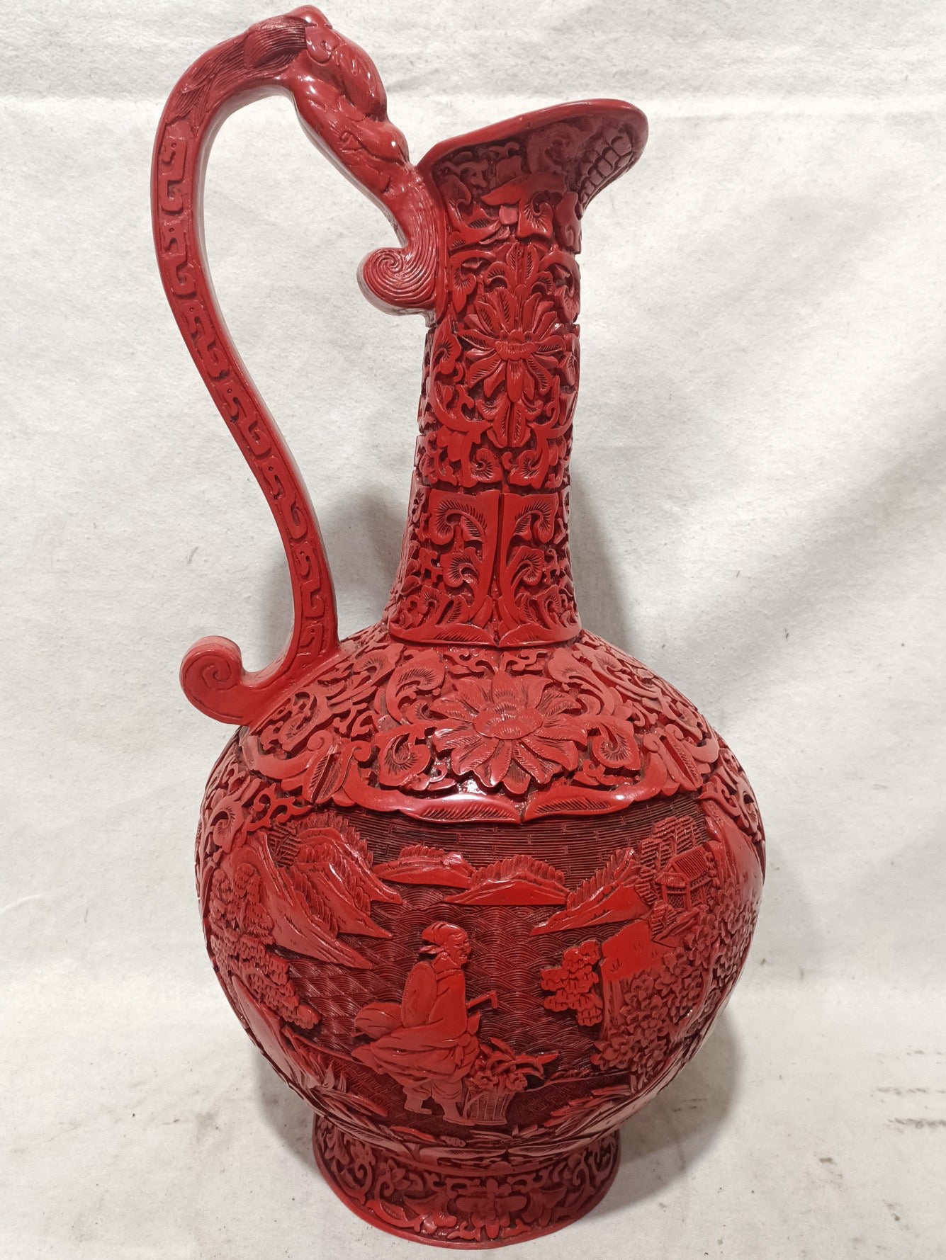 A pair of lacquerware vases