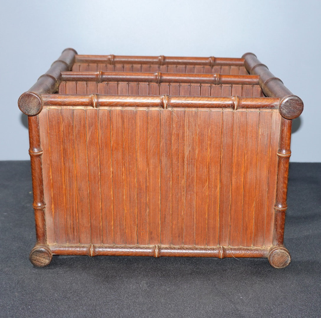 Pear wood inlaid bamboo tea stand frame