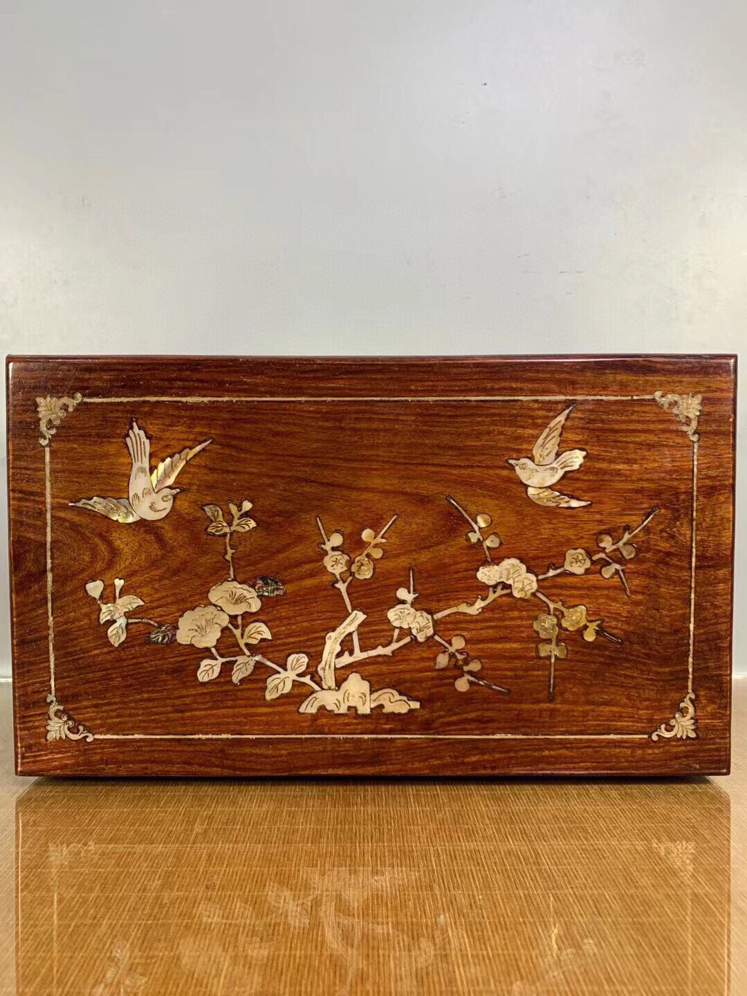 Chinese antique rosewood jewelry box