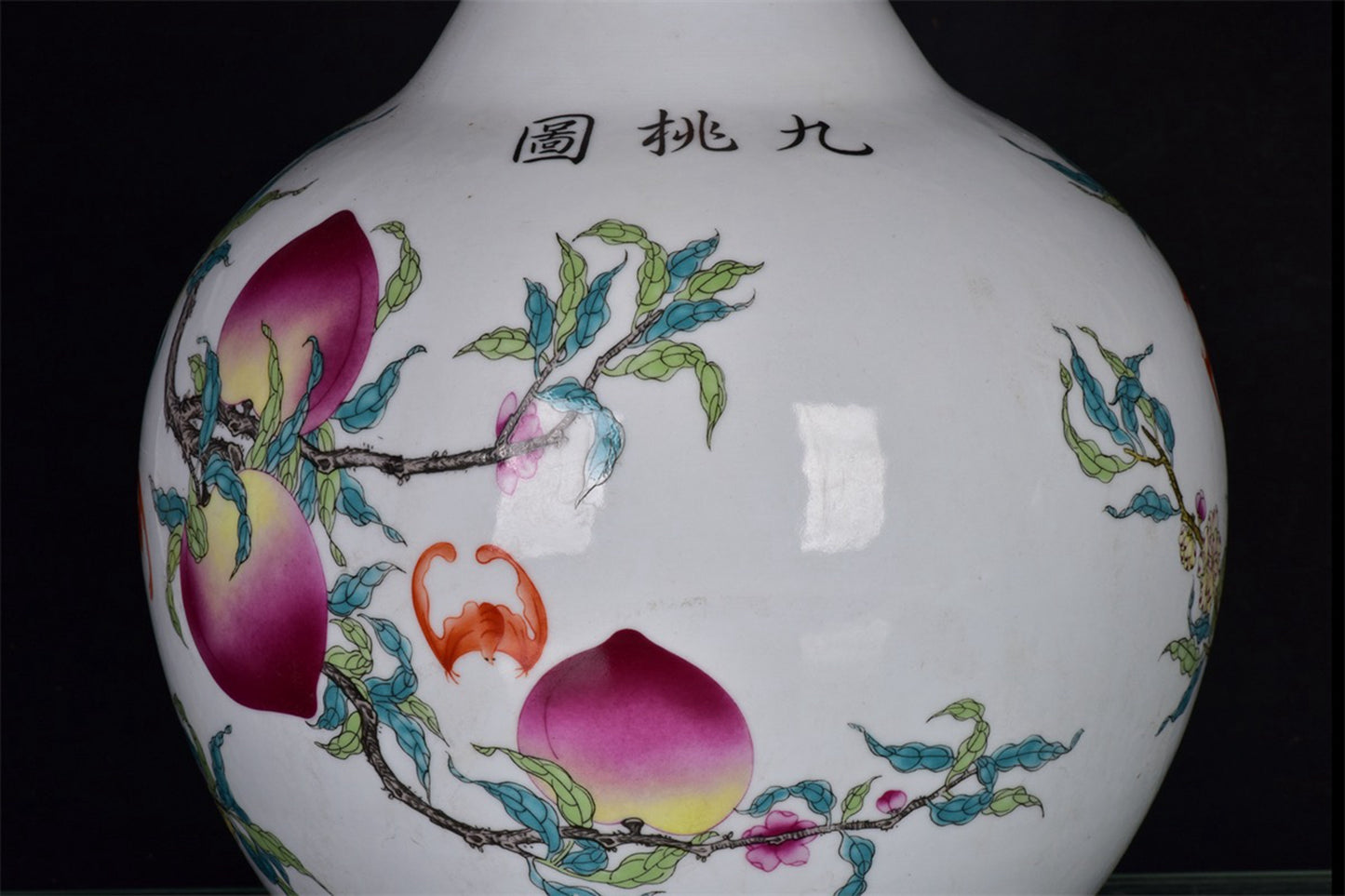 Chinese antique blue and white entangled branch flower pattern three series bamboo pot