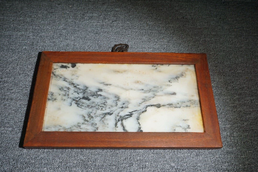 Chinese antique rosewood inlaid meteorite hanging screen