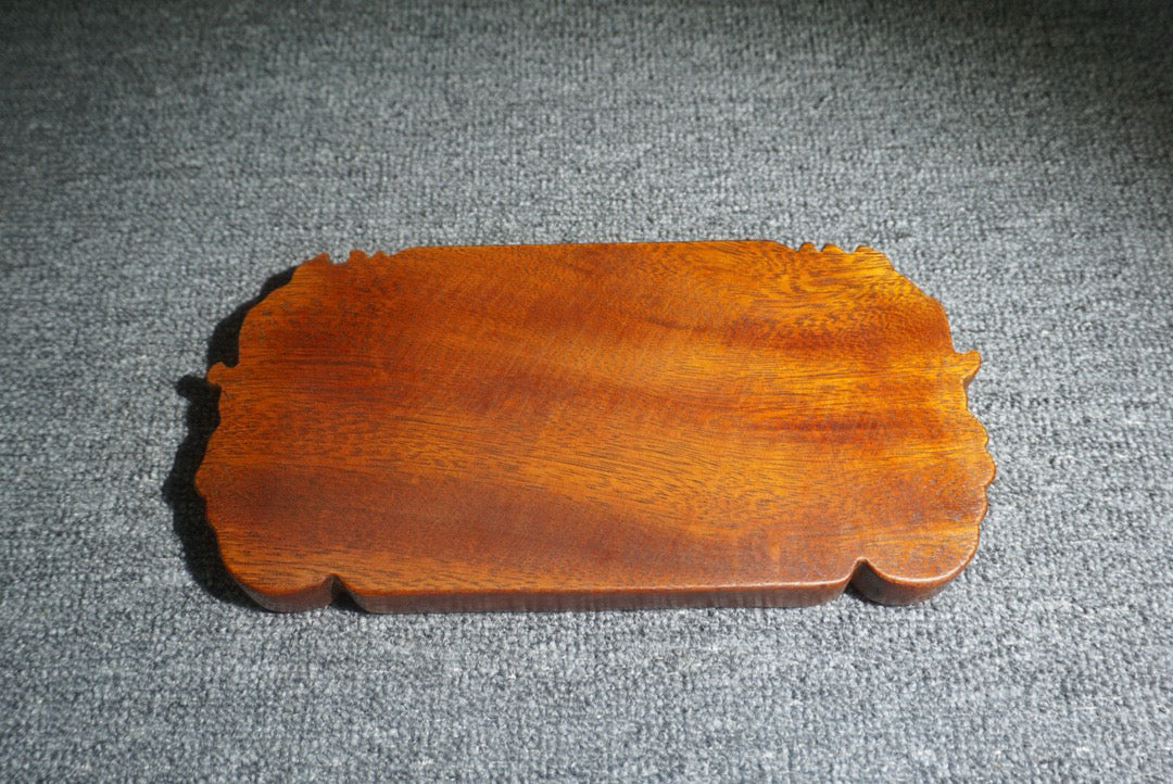 Chinese antique rosewood tea plate