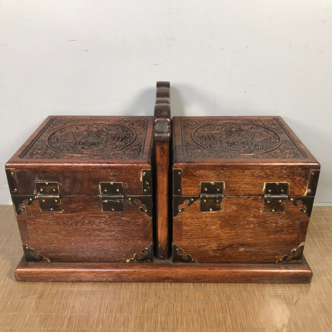 Chinese antique rosewood food box