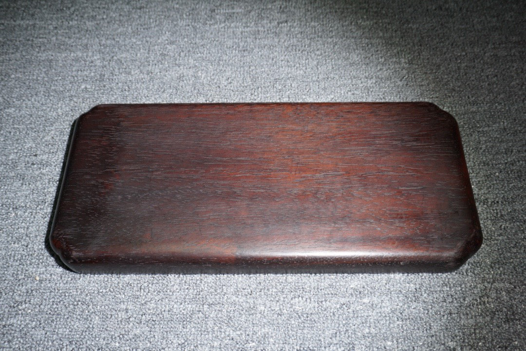Chinese antique ebony tea plate