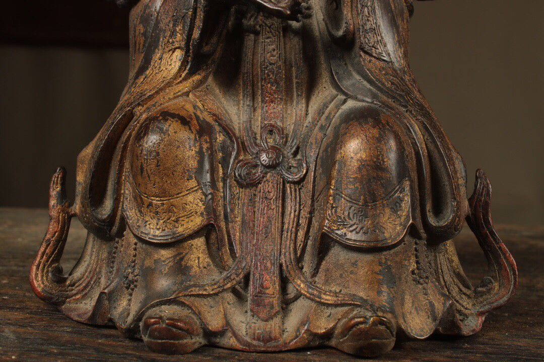Chinese antique pure copper infinite mother