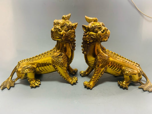 A pair of pure copper precision workers listening attentively