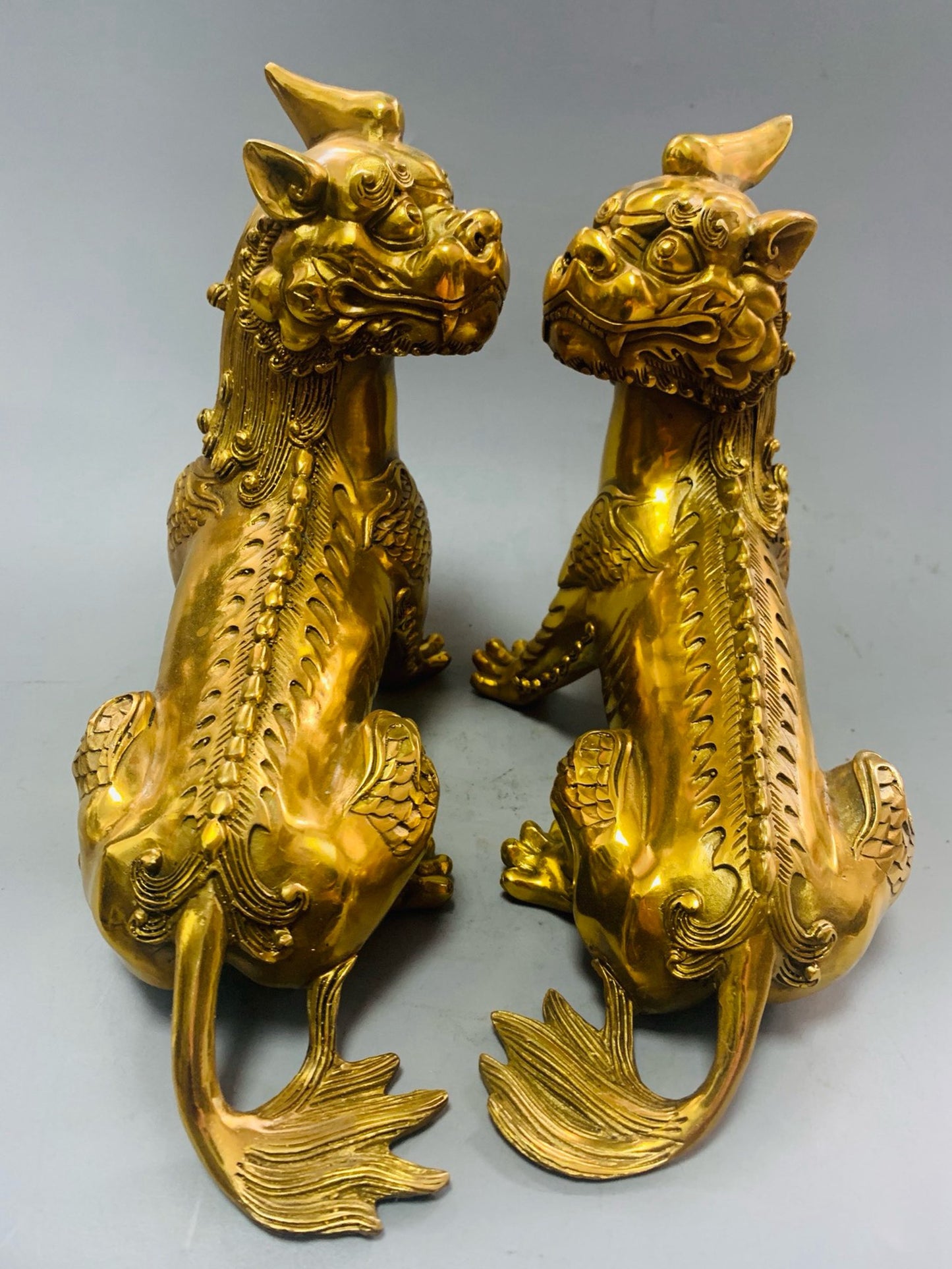 A pair of pure copper precision workers listening attentively