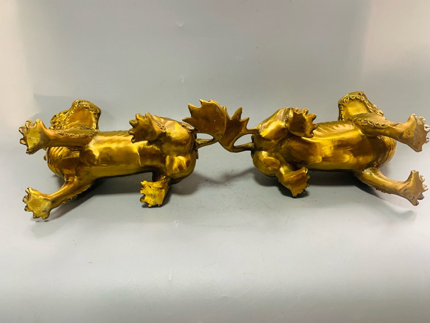 A pair of pure copper precision workers listening attentively