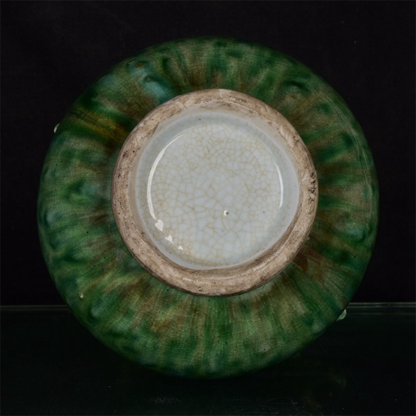 Chinese Antique Beauty Drunken Double Eared Deer Head Zun