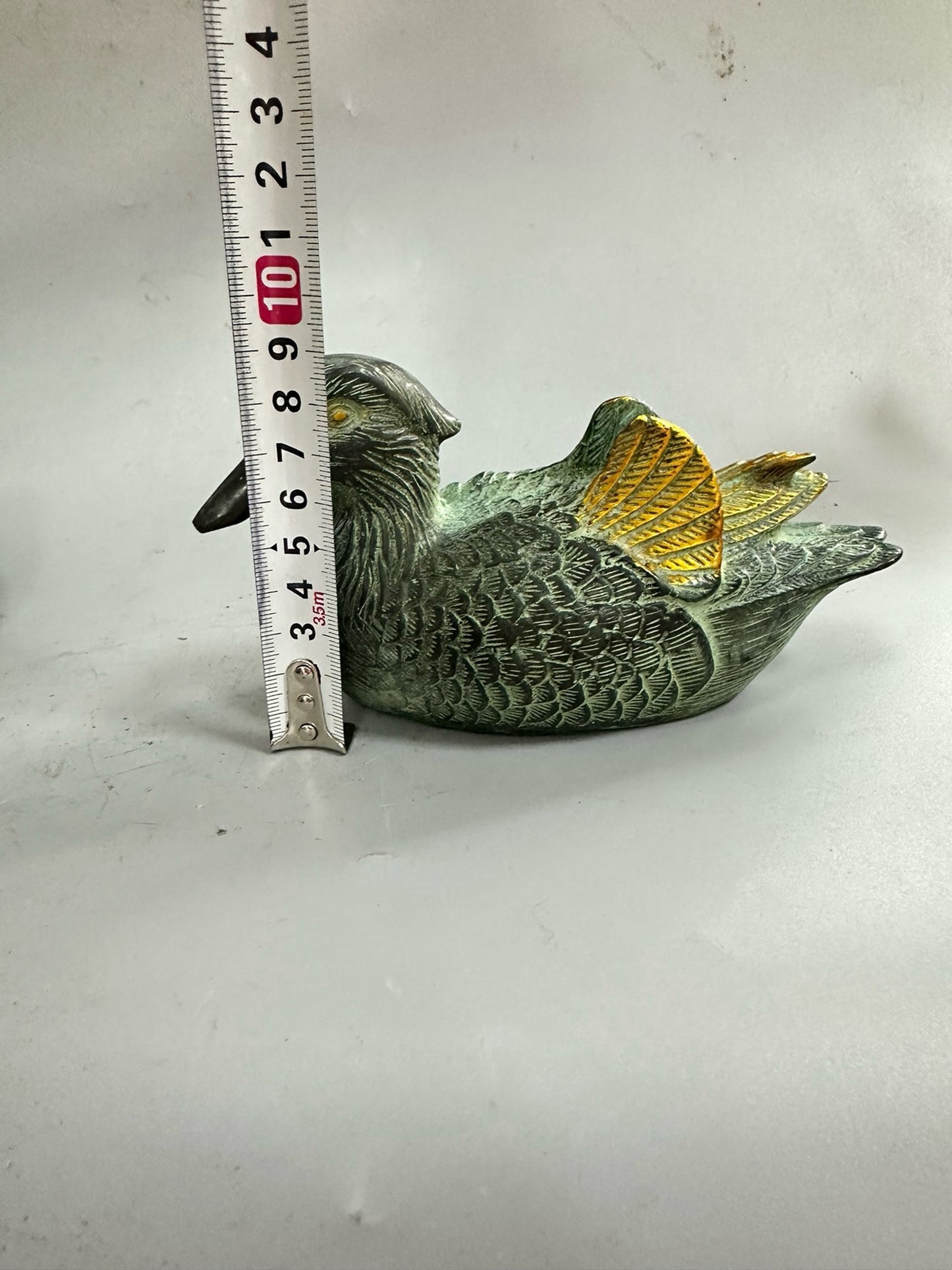 Pure copper antique gilded mandarin duck
