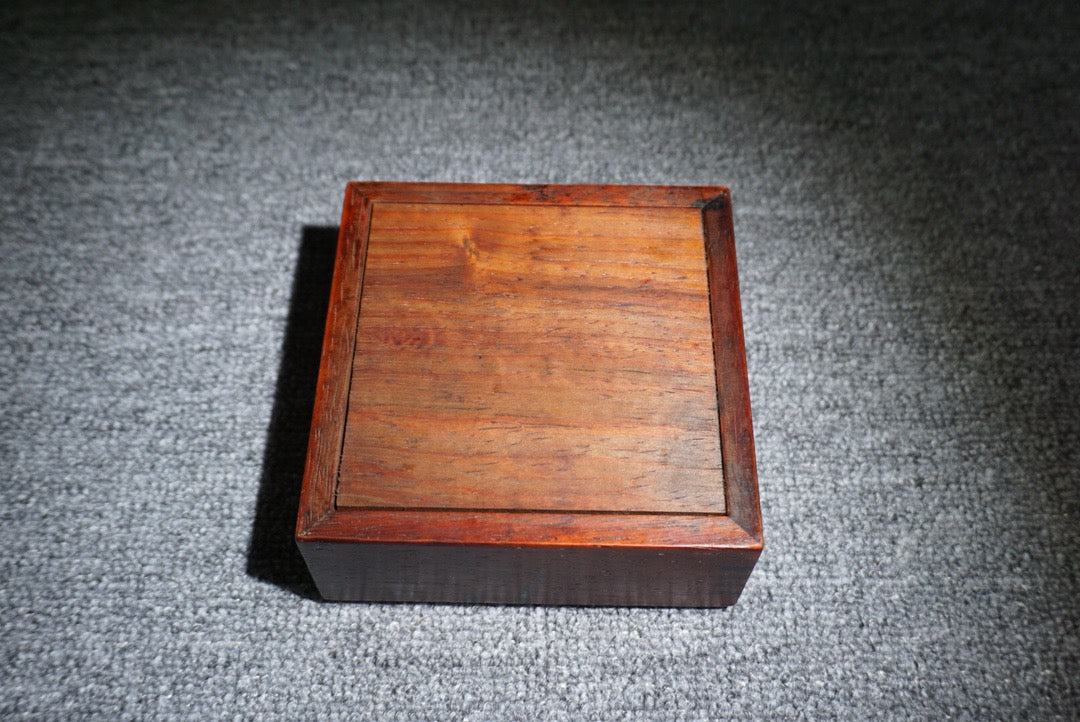 Chinese antique rosewood square jewelry box