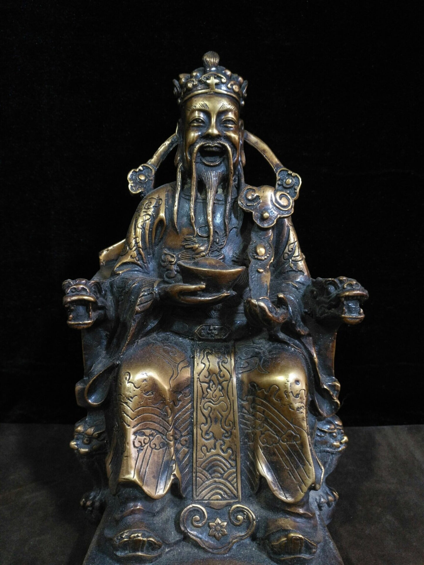 Chinese antique pure copper "God of Wealth"