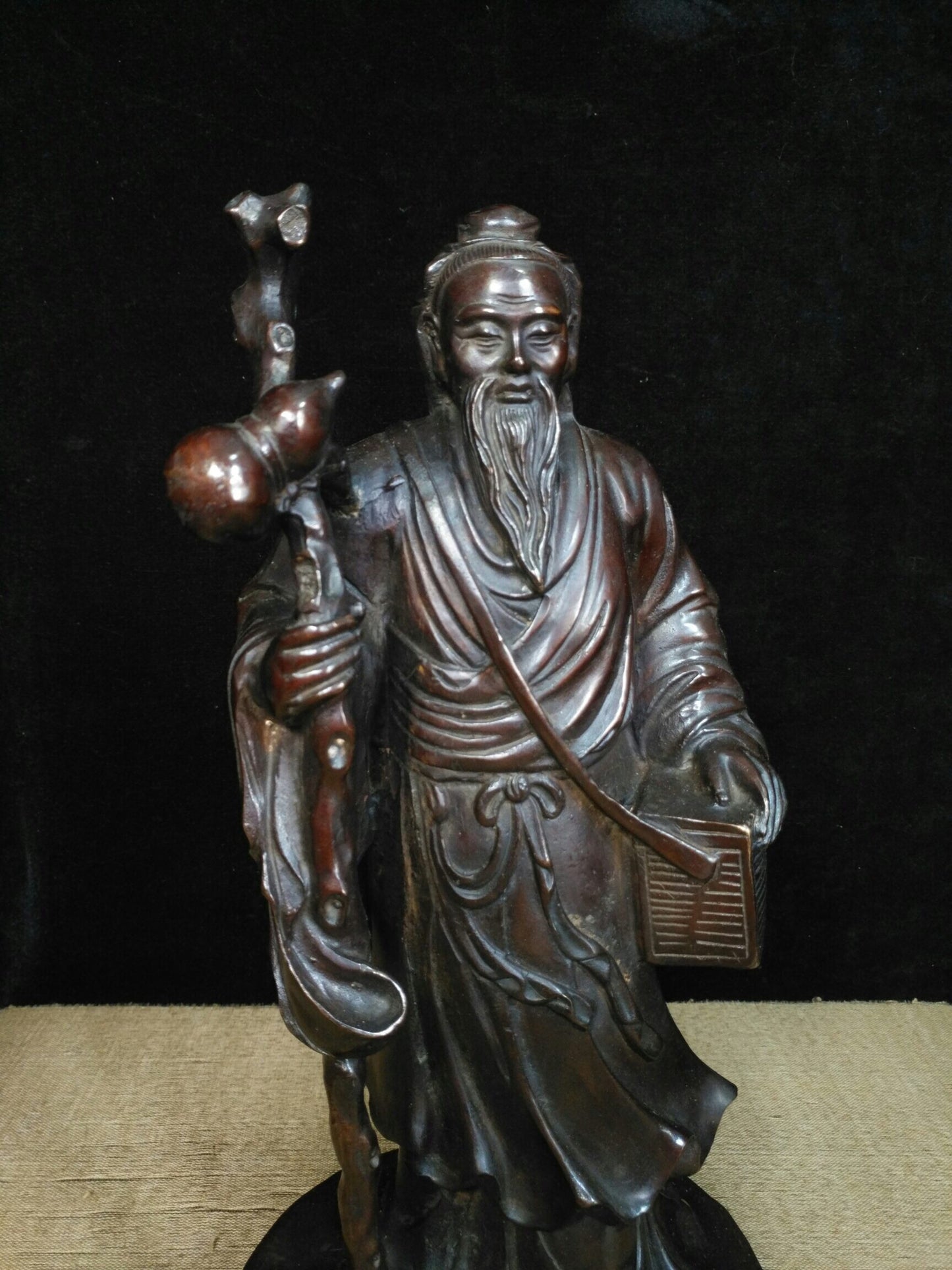 Chinese Antique Pure Copper Divine Doctor Hua Tuo