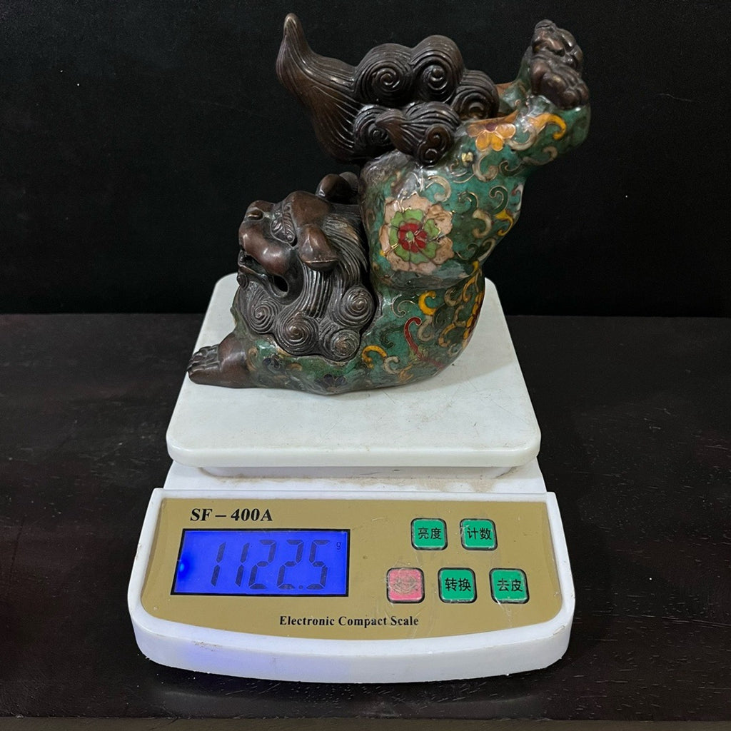 Pure copper cloisonn é incense burner