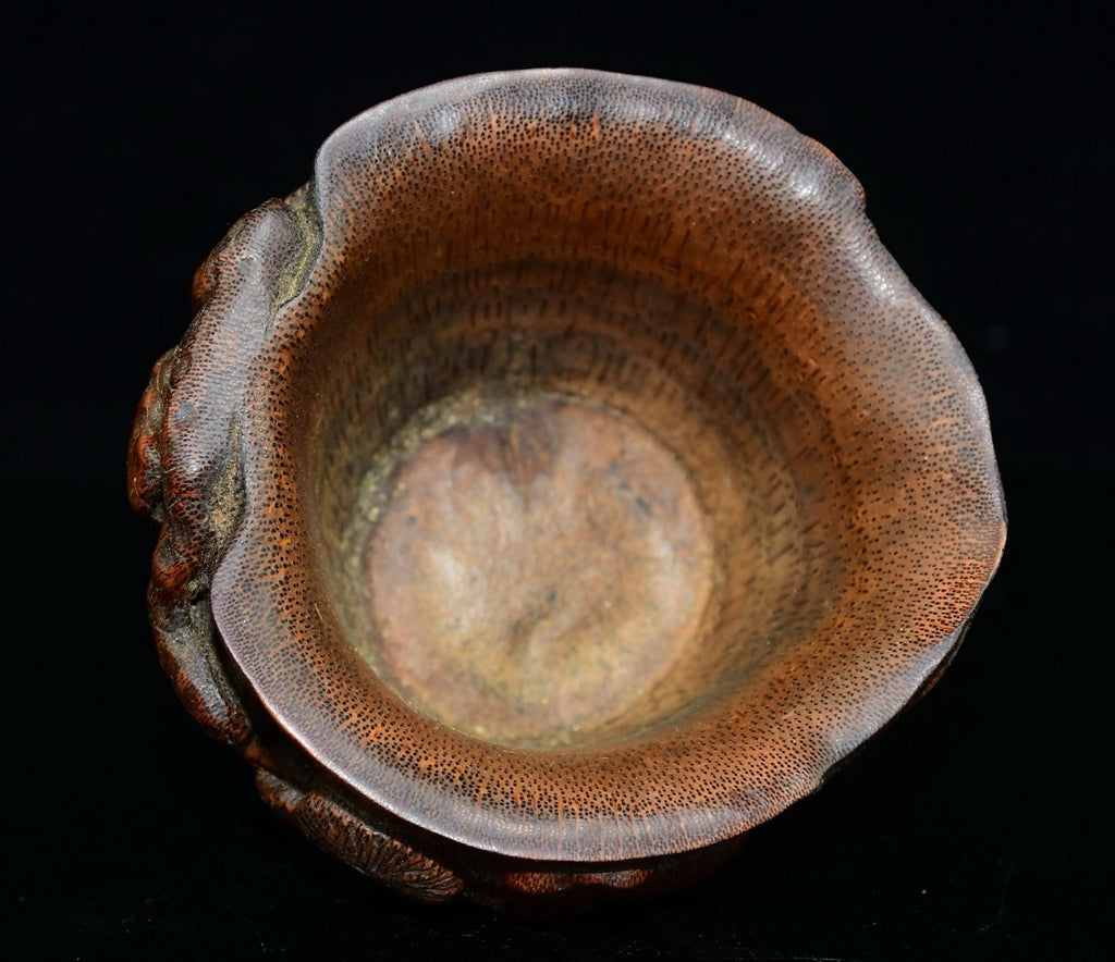 Boutique bamboo carved bowl ornaments