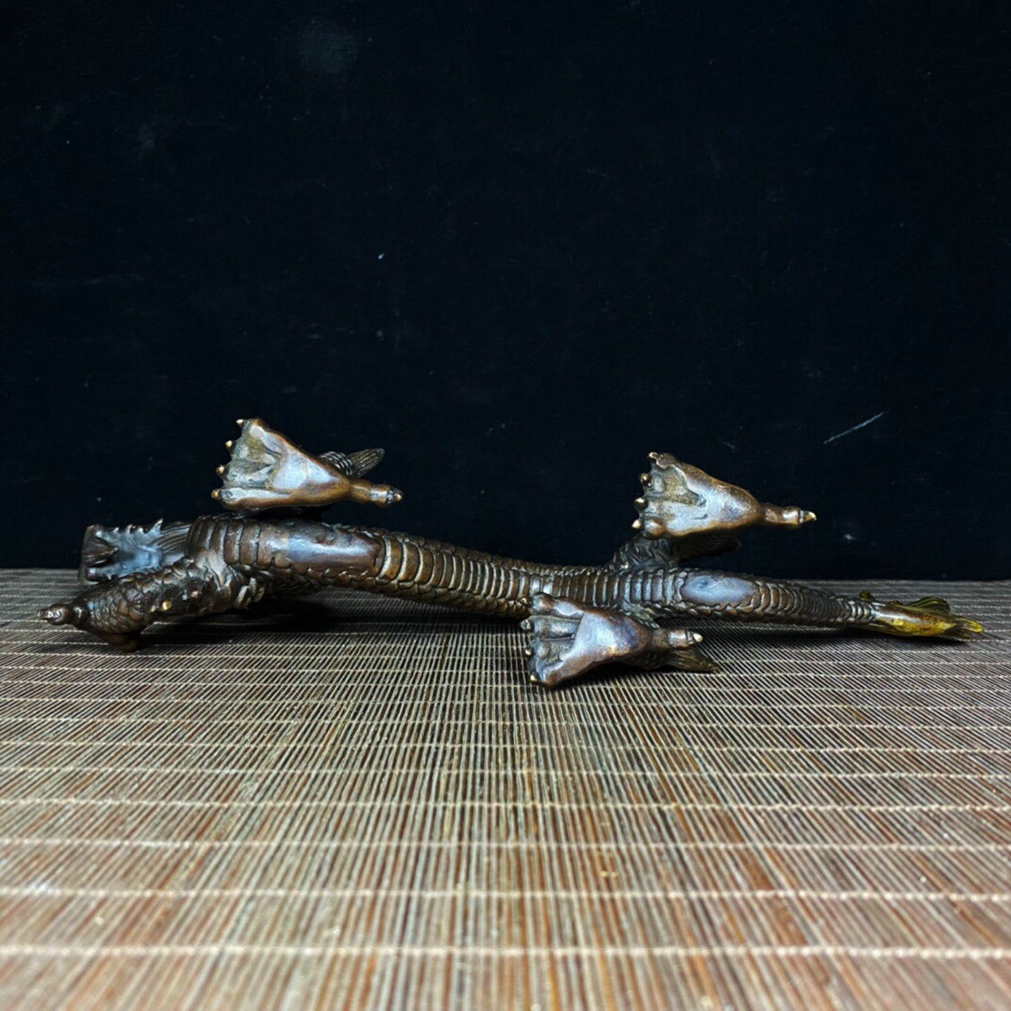 Chinese Antique Pure Copper Divine Dragon