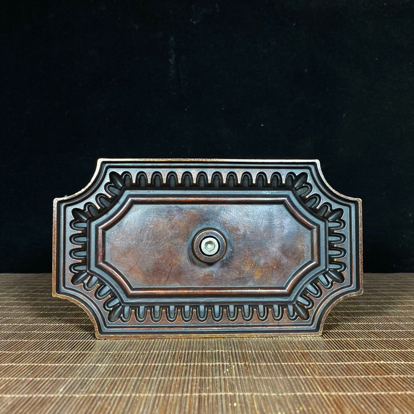 Chinese antique pure copper pine tree hanging furnace incense burner