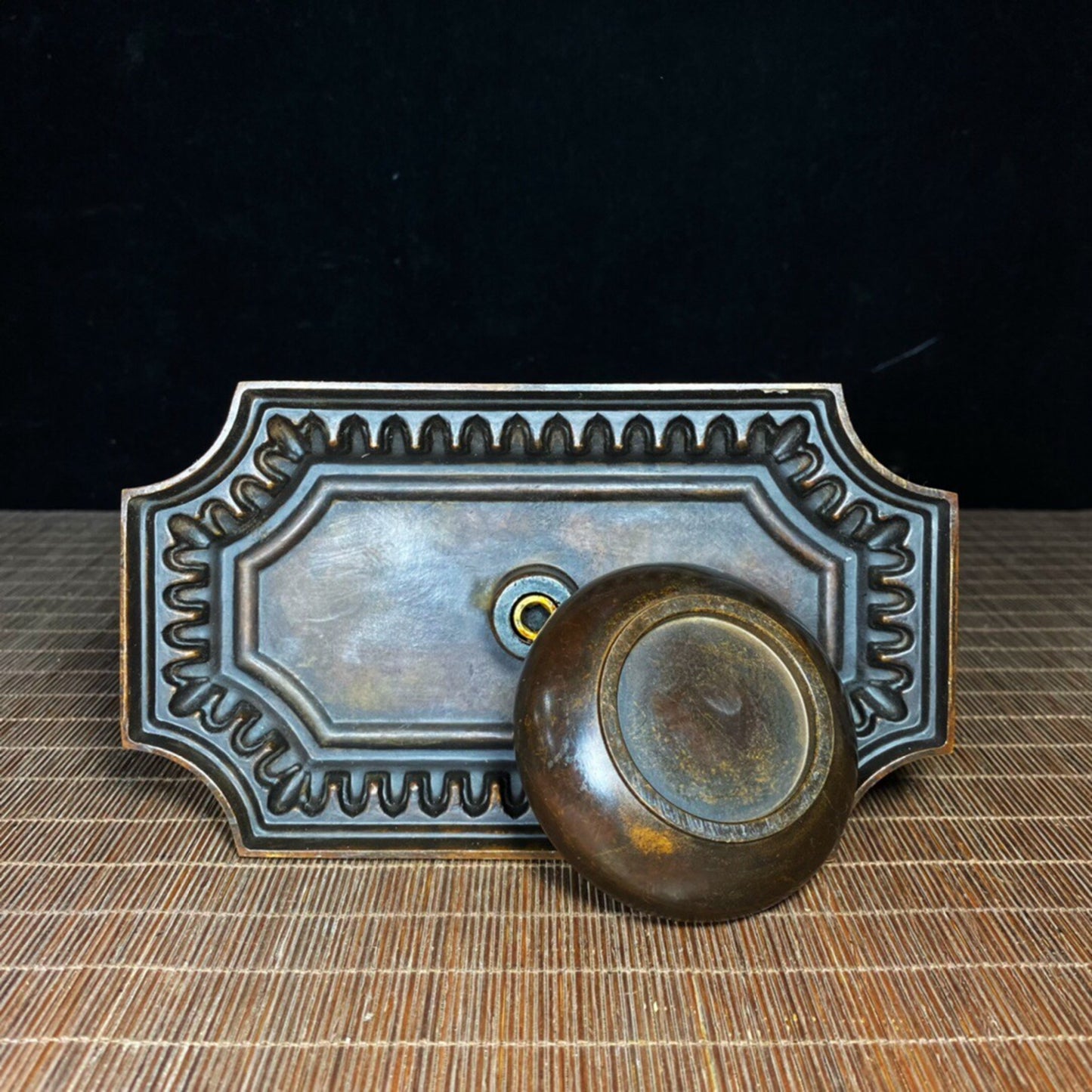 Chinese antique pure copper pine tree hanging furnace incense burner