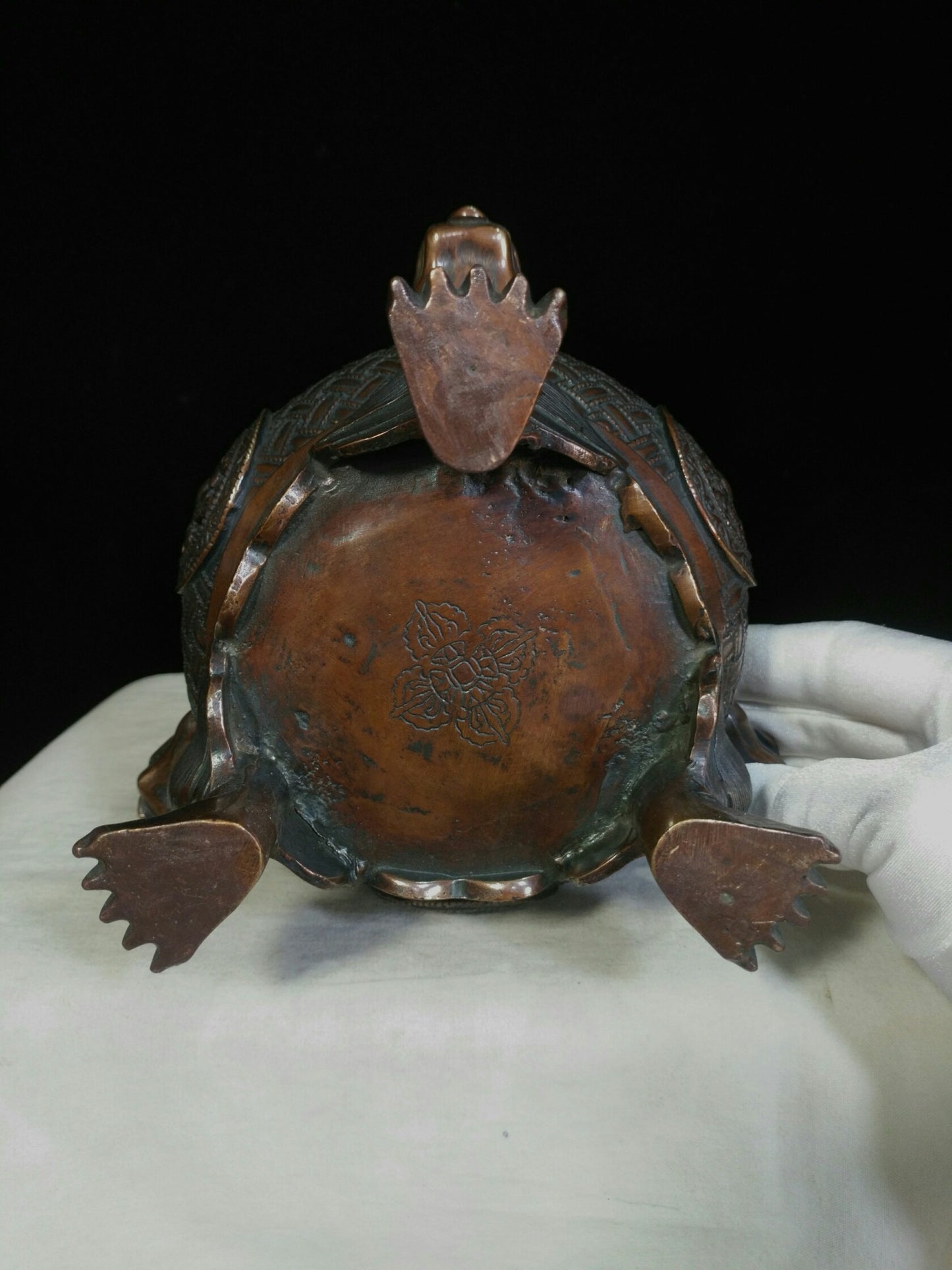 Chinese antique pure copper incense burner