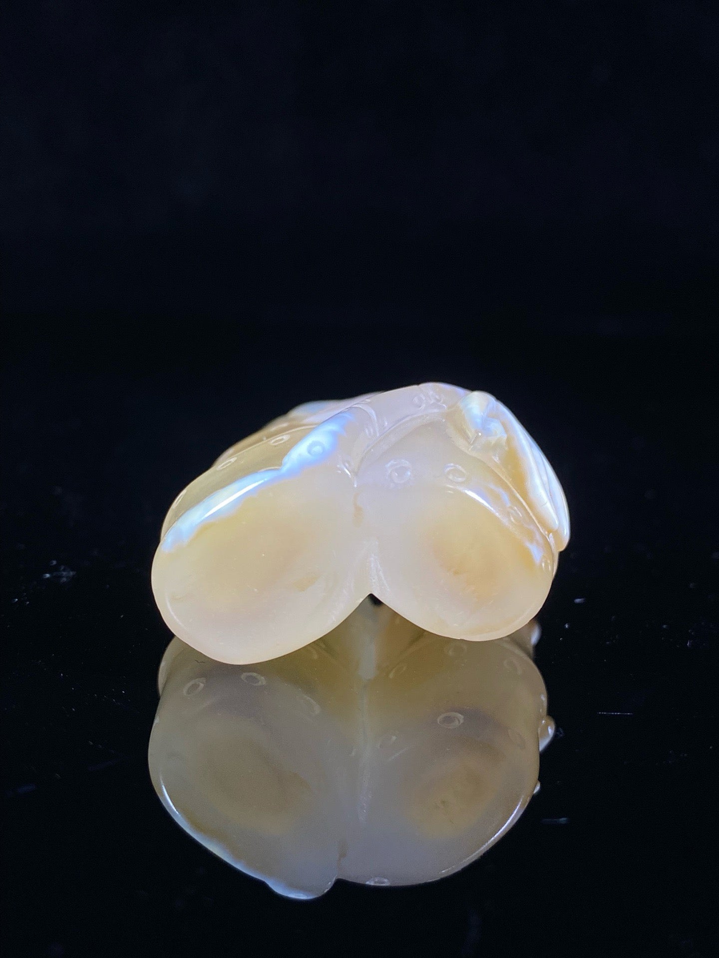 Chinese antique agate bamboo joint shaped double linked snuff bottle