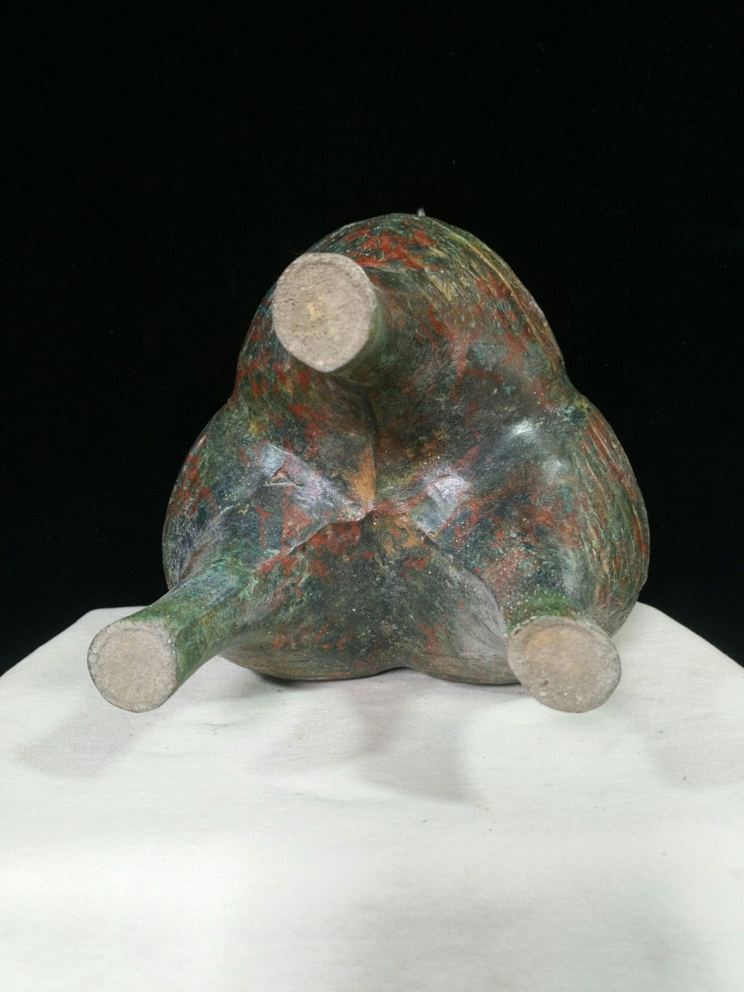 Chinese antique bronze vessel tripod