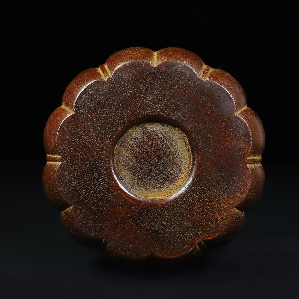 A pair of rosewood Go jars