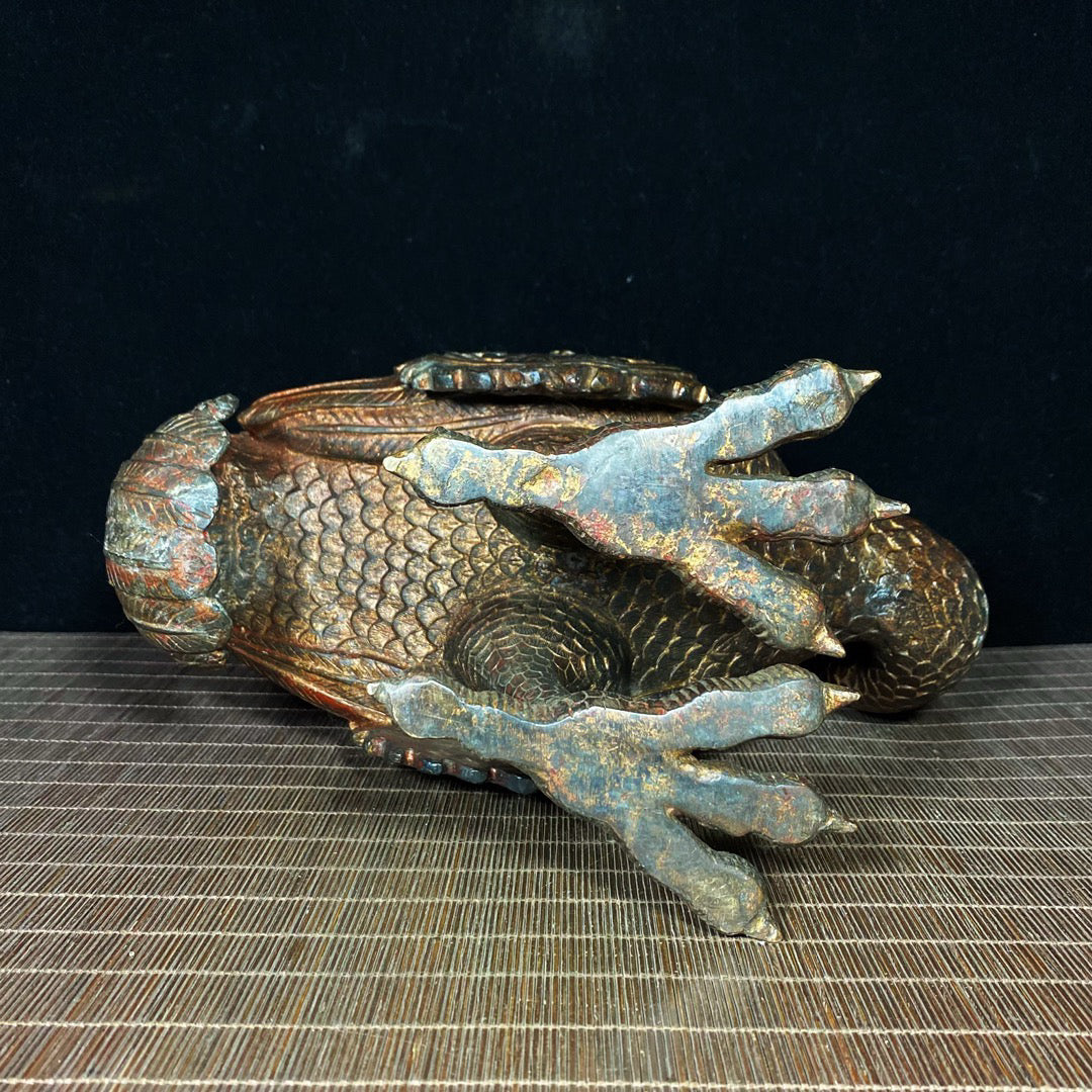Chinese antique pure copper incense burner