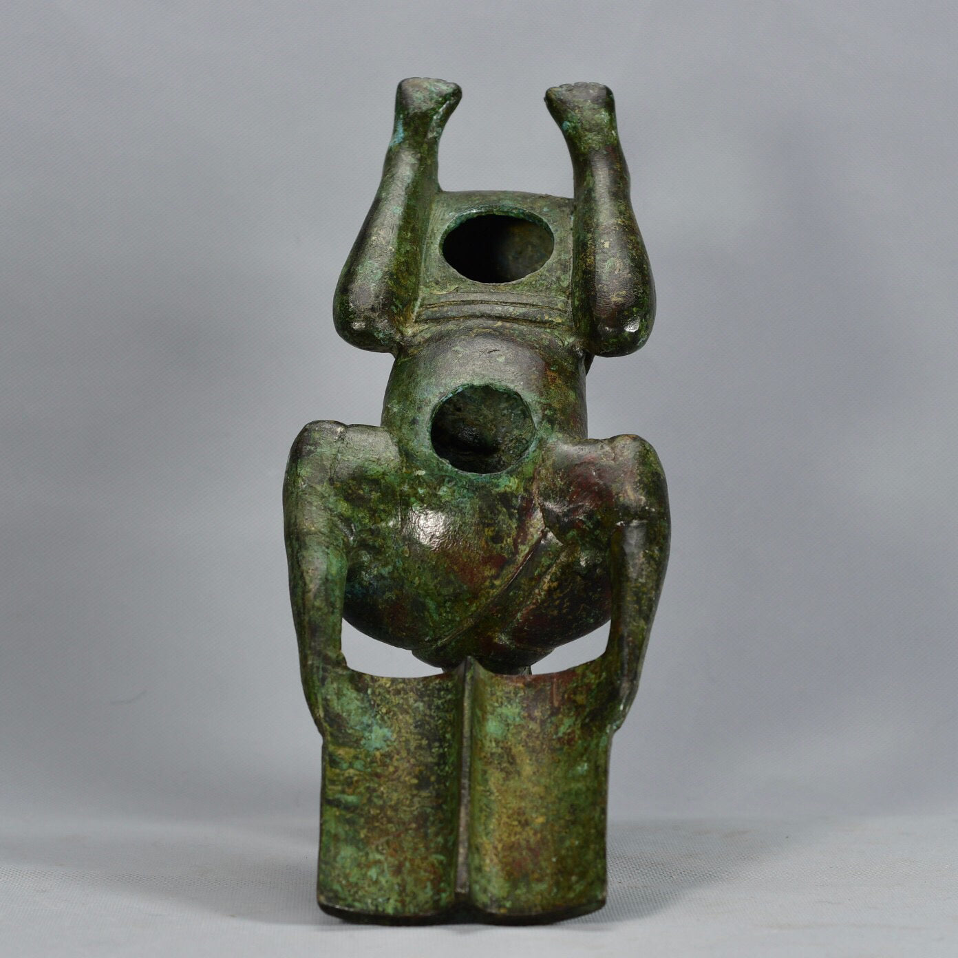 Chinese antique bronze maid